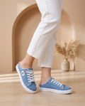 Margriet – Denim sneaker zonder hiel