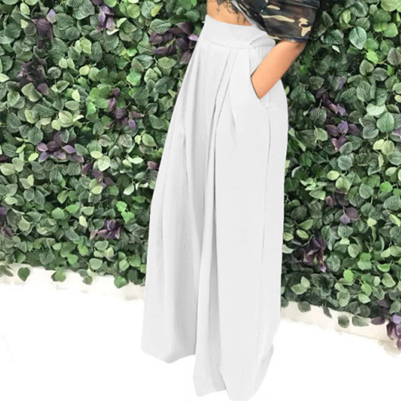 Esther | Wijde broek met hoge taille