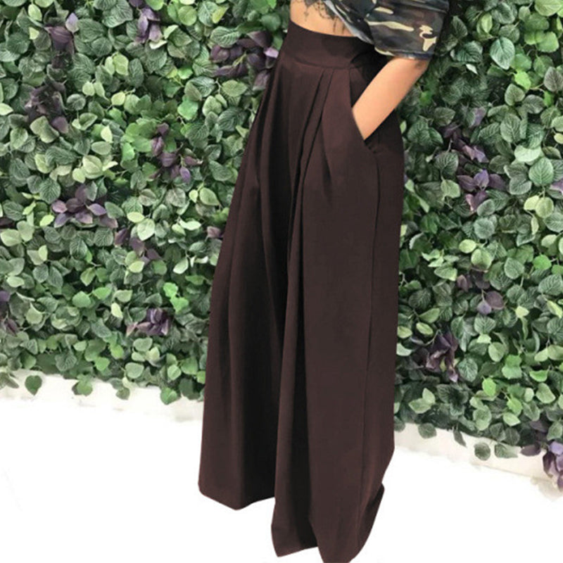 Esther | Wijde broek met hoge taille