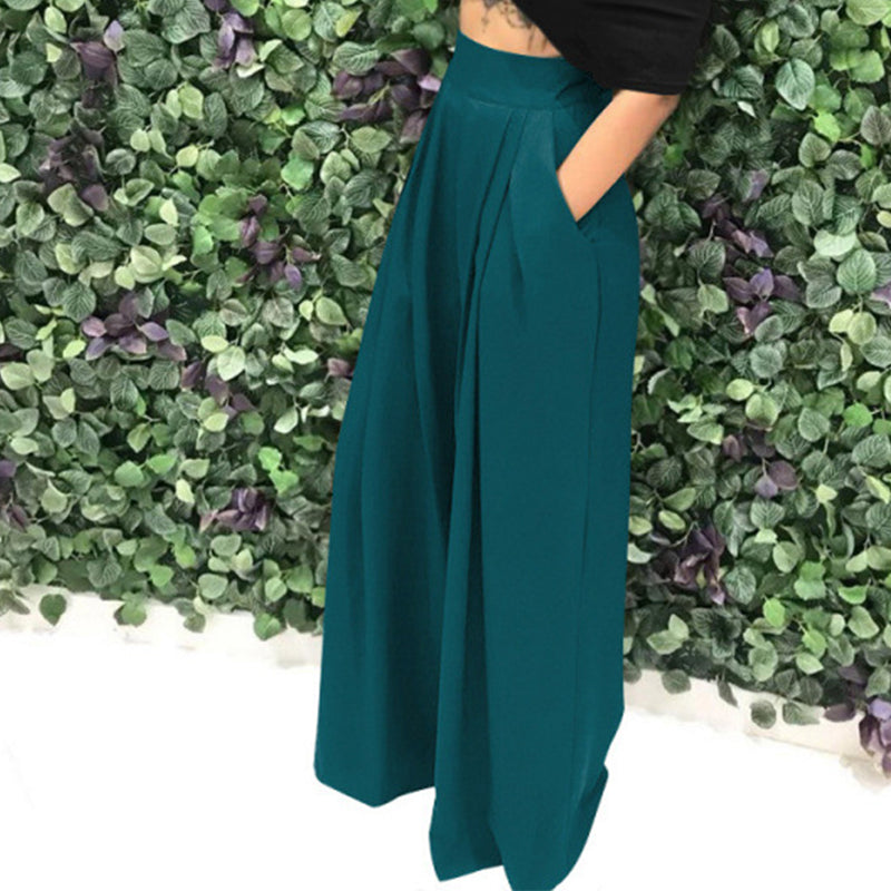 Esther | Wijde broek met hoge taille