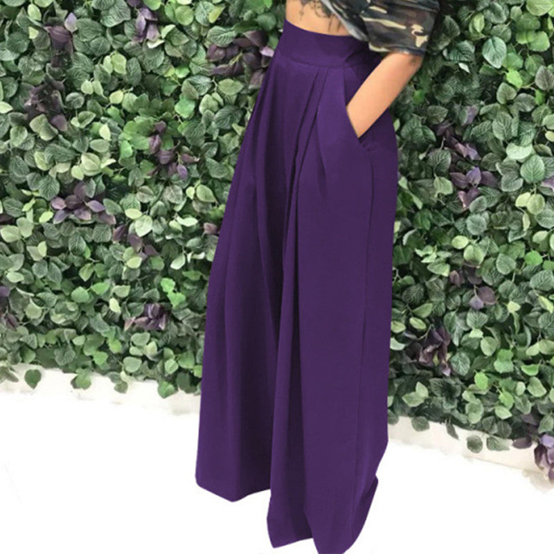 Esther | Wijde broek met hoge taille