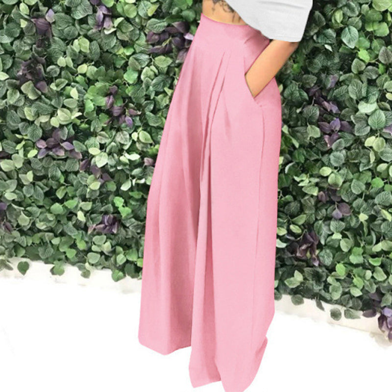 Esther | Wijde broek met hoge taille